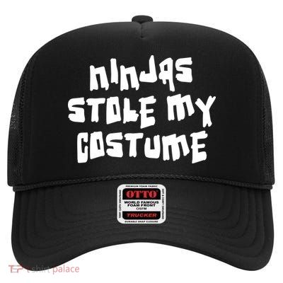 Ninjas Stole My Costume Halloween High Crown Mesh Back Trucker Hat