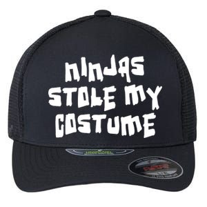 Ninjas Stole My Costume Halloween Flexfit Unipanel Trucker Cap