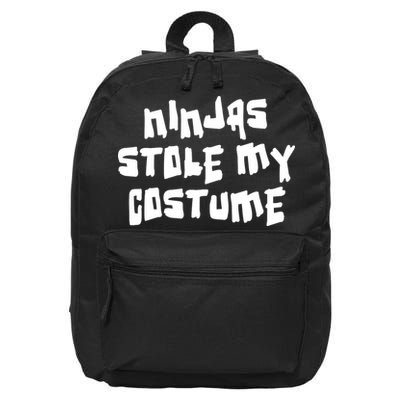 Ninjas Stole My Costume Halloween 16 in Basic Backpack