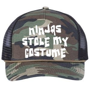 Ninjas Stole My Costume Halloween Retro Rope Trucker Hat Cap