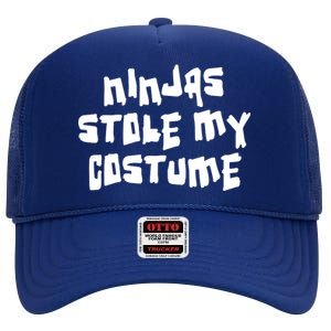 Ninjas Stole My Costume Halloween High Crown Mesh Back Trucker Hat