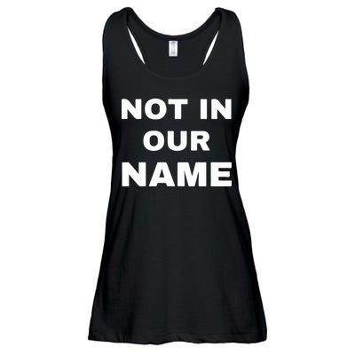 Not In Our Name Ladies Essential Flowy Tank
