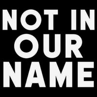 Not In Our Name Free Gaza Stop War In Palestine Drawstring Bag