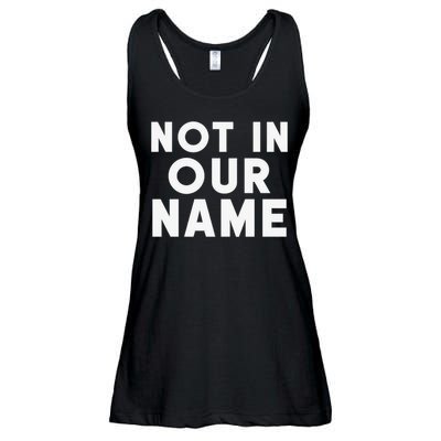 Not In Our Name Free Gaza Stop War In Palestine Ladies Essential Flowy Tank