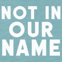 Not In Our Name Free Gaza Stop War In Palestine Sueded Cloud Jersey T-Shirt