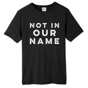 Not in our name  Jews say cease fire now  Tall Fusion ChromaSoft Performance T-Shirt