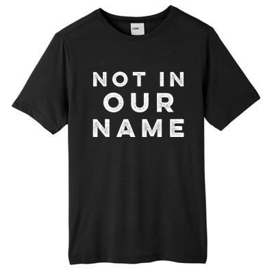 Not in our name  Jews say cease fire now  Tall Fusion ChromaSoft Performance T-Shirt