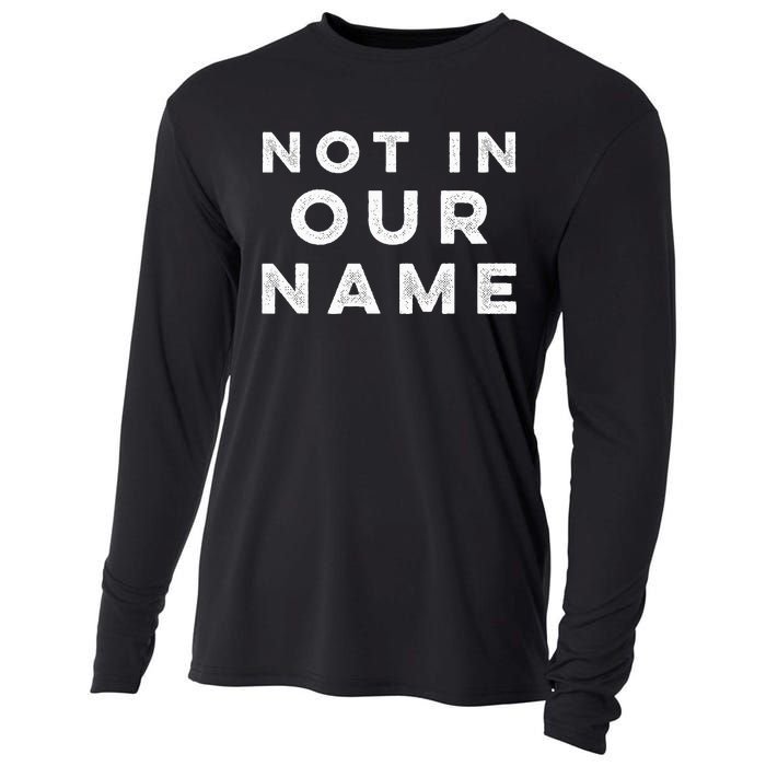 Not in our name  Jews say cease fire now  Cooling Performance Long Sleeve Crew