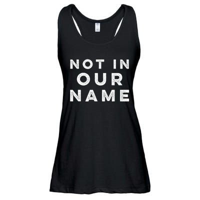 Not In Our Name Jews Say Cease Fire Now Ladies Essential Flowy Tank