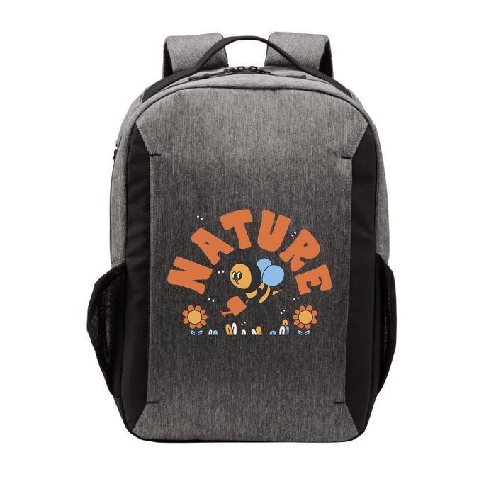 Nature Is Our Only Future Earth Day Bee Vector Backpack