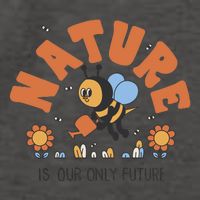 Nature Is Our Only Future Earth Day Bee Vector Backpack