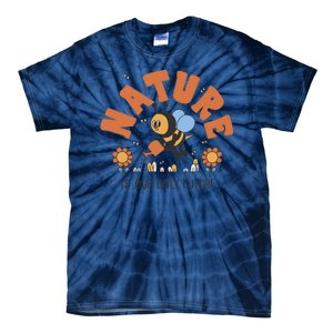 Nature Is Our Only Future Earth Day Bee Tie-Dye T-Shirt