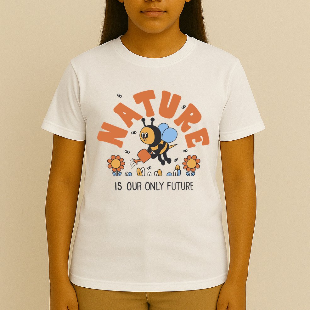 Nature Is Our Only Future Earth Day Bee T-Shirt