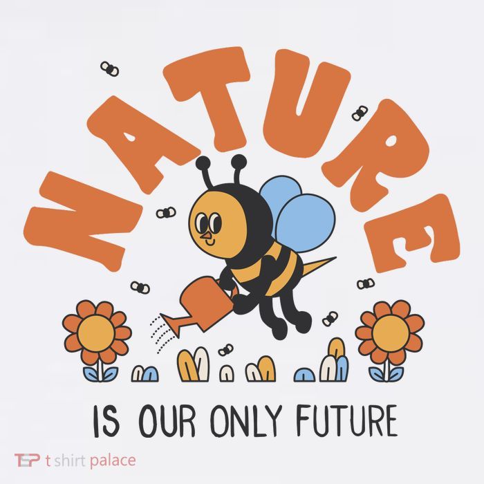 Nature Is Our Only Future Earth Day Bee Flatbill Hat