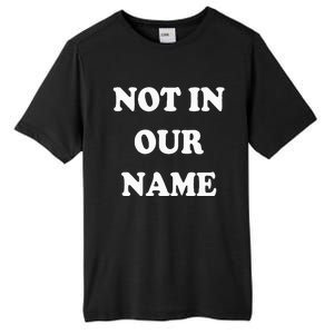 Not in Our Name American Jews Ceasefire Now Tall Fusion ChromaSoft Performance T-Shirt