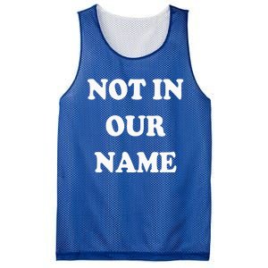 Not in Our Name American Jews Ceasefire Now Mesh Reversible Basketball Jersey Tank