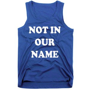 Not in Our Name American Jews Ceasefire Now Tank Top