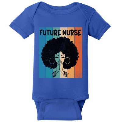 Nurse In Progress Unapologetically Dope Black Future Nurse Gift Baby Bodysuit