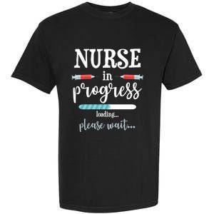 Nurse In Progress Nurse Gift Funny Nursing School Funny Gift Garment-Dyed Heavyweight T-Shirt