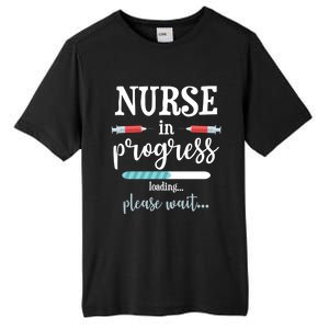 Nurse In Progress Nurse Gift Funny Nursing School Funny Gift Tall Fusion ChromaSoft Performance T-Shirt