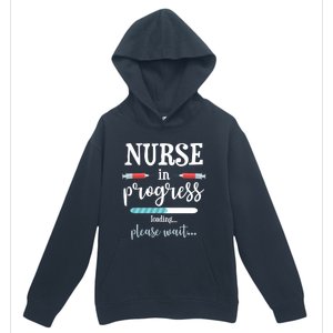 Nurse In Progress Nurse Gift Funny Nursing School Funny Gift Urban Pullover Hoodie