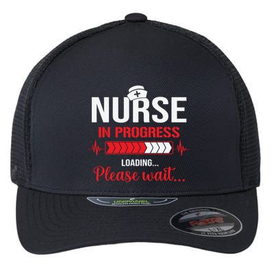 Nurse In Progress Nursing School Student Rn Lpn Nurse Week Gift Flexfit Unipanel Trucker Cap
