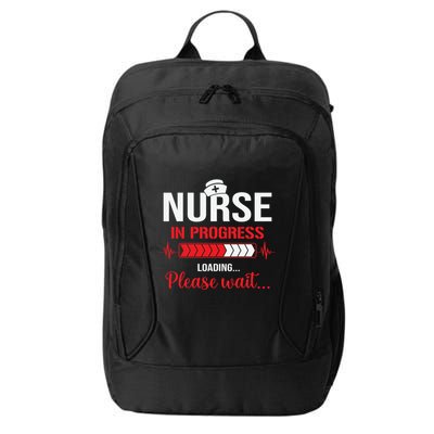 Nurse In Progress Nursing School Student Rn Lpn Nurse Week Gift City Backpack