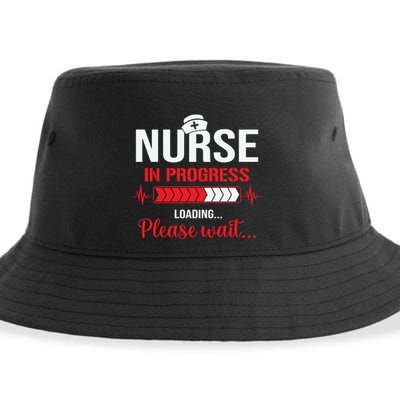 Nurse In Progress Nursing School Student Rn Lpn Nurse Week Gift Sustainable Bucket Hat