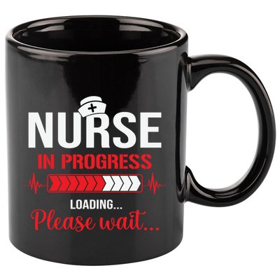 Nurse In Progress Nursing School Student Rn Lpn Nurse Week Gift 11oz C Handle Ceramic Mug