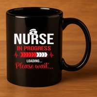 Nurse In Progress Nursing School Student Rn Lpn Nurse Week Gift 11oz C Handle Ceramic Mug