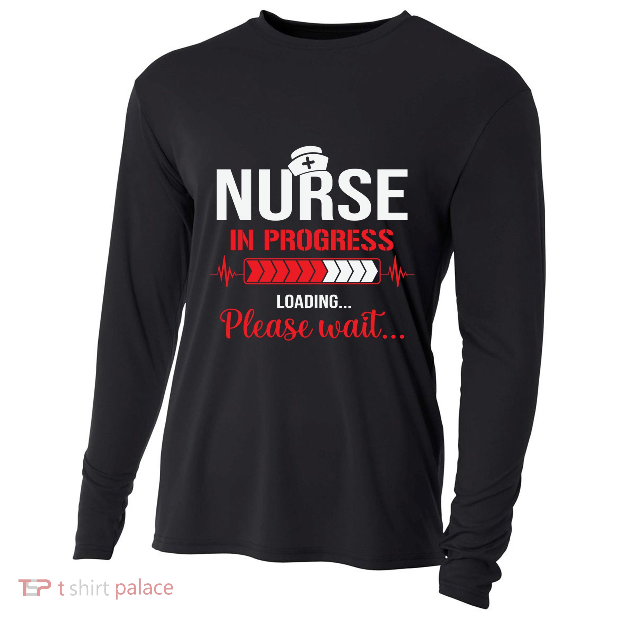 Nurse In Progress Nursing School Student Rn Lpn Nurse Week Gift Cooling Performance Long Sleeve Crew