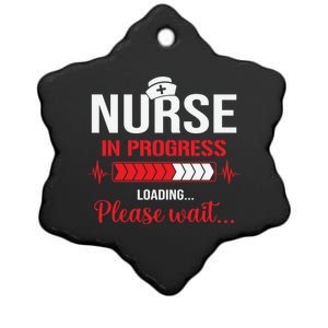 Nurse In Progress Nursing School Student Rn Lpn Nurse Week Gift Ceramic Star Ornament