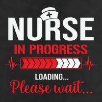 Nurse In Progress Nursing School Student Rn Lpn Nurse Week Gift Golf Towel