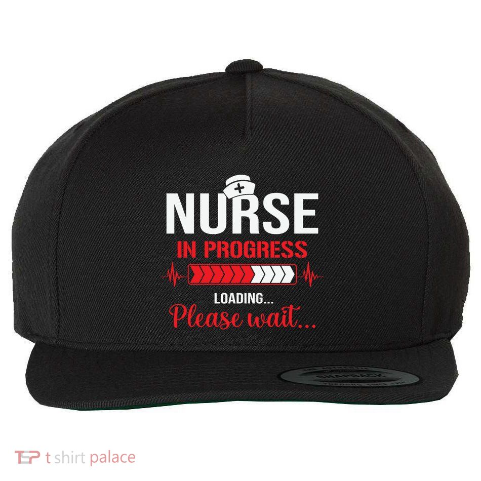 Nurse In Progress Nursing School Student Rn Lpn Nurse Week Gift Wool Snapback Cap
