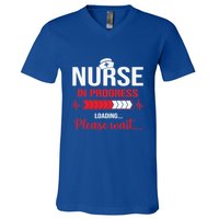 Nurse In Progress Nursing School Student Rn Lpn Nurse Week Gift V-Neck T-Shirt