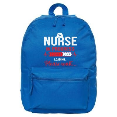Nurse In Progress Nursing School Student Rn Lpn Nurse Week Gift 16 in Basic Backpack