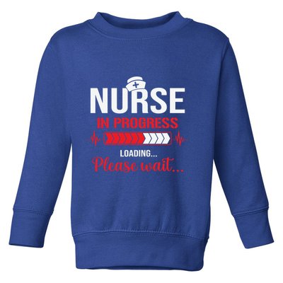 Nurse In Progress Nursing School Student Rn Lpn Nurse Week Gift Toddler Sweatshirt