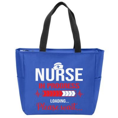 Nurse In Progress Nursing School Student Rn Lpn Nurse Week Gift Zip Tote Bag
