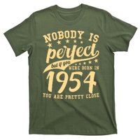 Nobody Is Perfect Born In 1954 70th Birthday T-Shirt