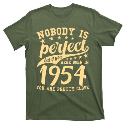 Nobody Is Perfect Born In 1954 70th Birthday T-Shirt