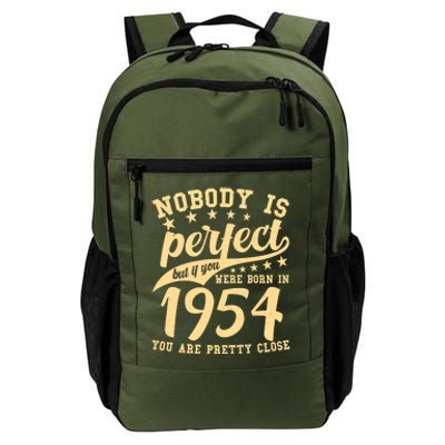 Nobody Is Perfect Born In 1954 70th Birthday Daily Commute Backpack