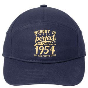 Nobody Is Perfect Born In 1954 70th Birthday 7-Panel Snapback Hat