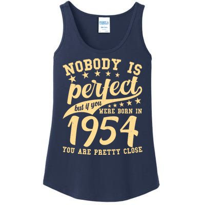 Nobody Is Perfect Born In 1954 70th Birthday Ladies Essential Tank