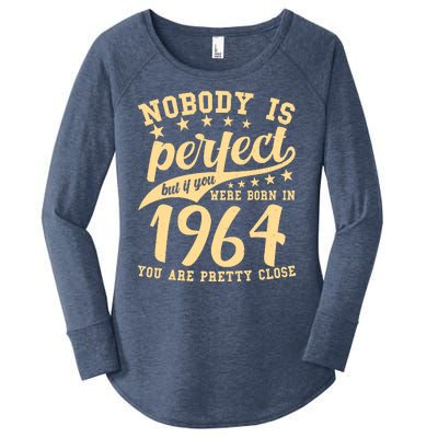 Nobody Is Perfect Born In 1964 60th Birthday Women's Perfect Tri Tunic Long Sleeve Shirt