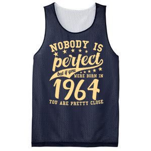 Nobody Is Perfect Born In 1964 60th Birthday Mesh Reversible Basketball Jersey Tank