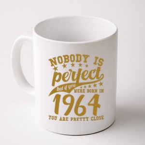 Nobody Is Perfect Born In 1964 60th Birthday Coffee Mug