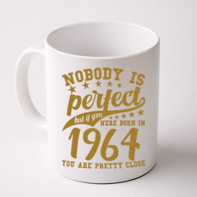 Nobody Is Perfect Born In 1964 60th Birthday Coffee Mug