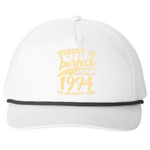 Nobody Is Perfect Born In 1974 50th Birthday Snapback Five-Panel Rope Hat