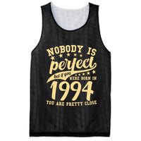 Nobody Is Perfect Born In 1994 30th Birthday Mesh Reversible Basketball Jersey Tank
