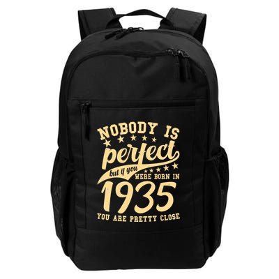 Nobody Is Perfect Born In 1935 90th Birthday Backpack